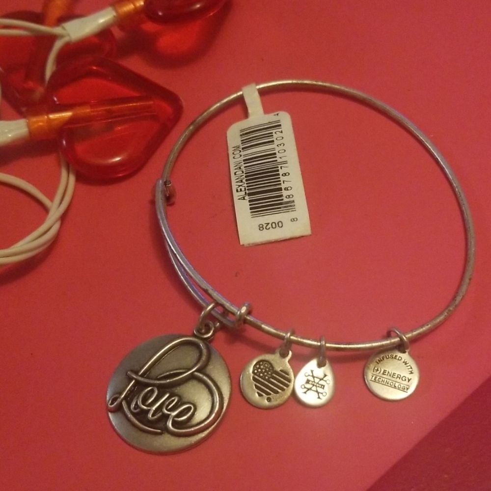 ❇️🧚‍♀️Alex & Ani RARE Love III, EWB, RS Expandable Bangle Bracelet NWT